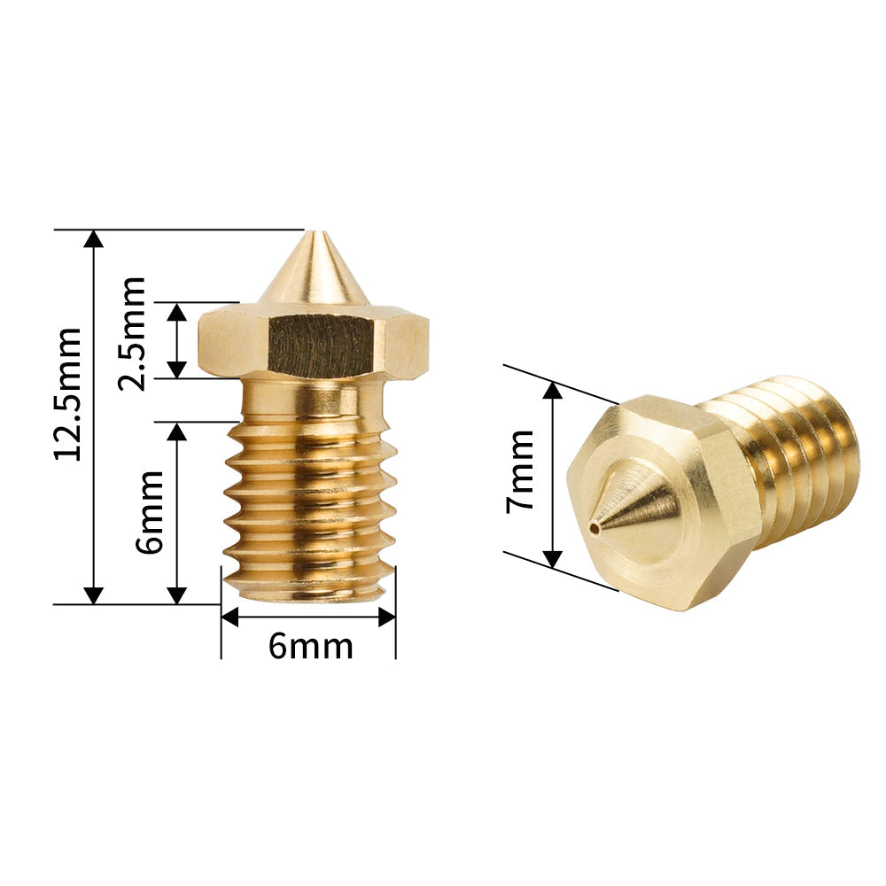 Boquilla CHT alto flujo latón 0.4mm (MK8)