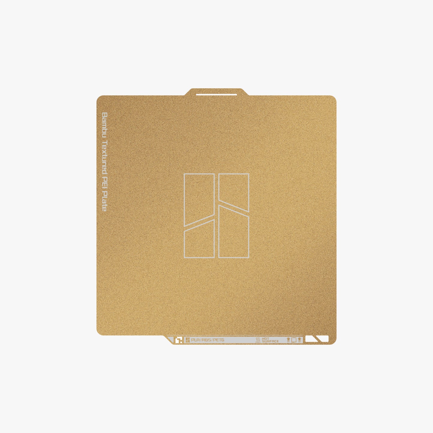 Placa PEI texturizada 256×256mm para Bambu Lab (doble cara)