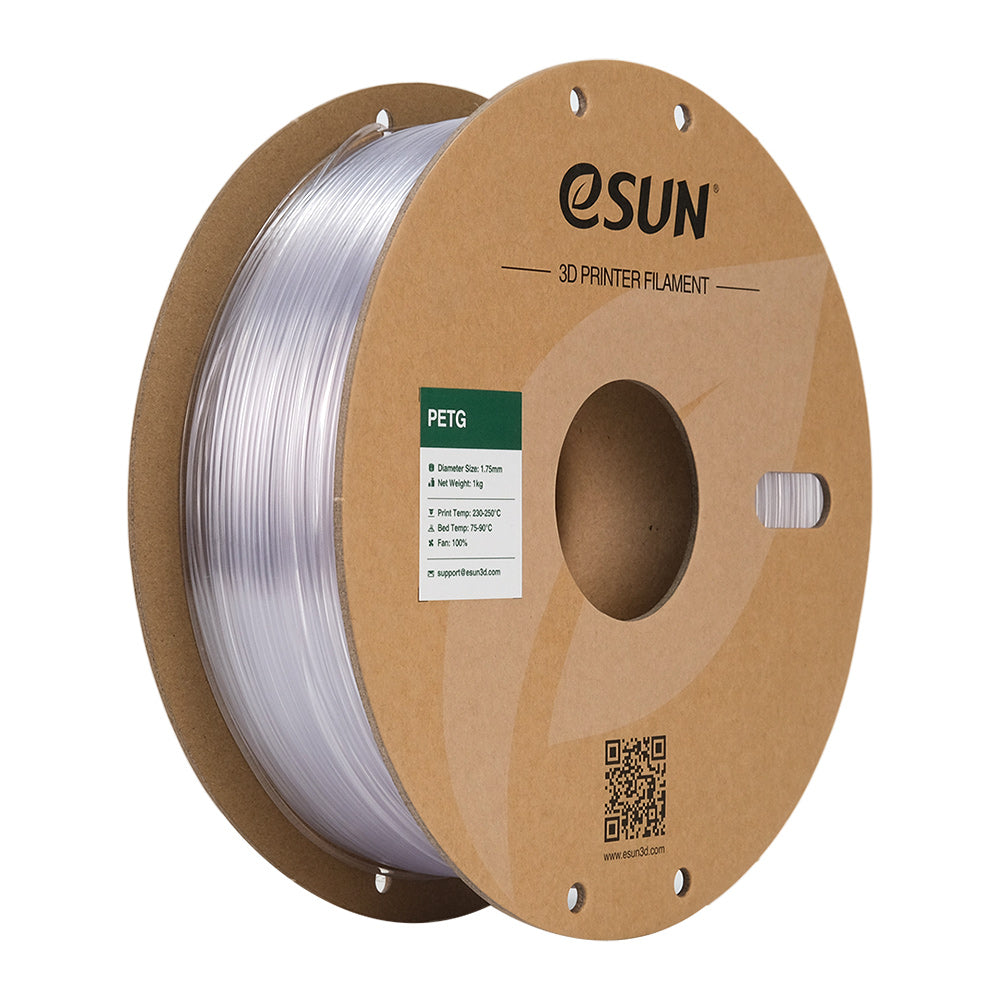 Filamento eSUN PETG 1.75mm 1kg — Transparente