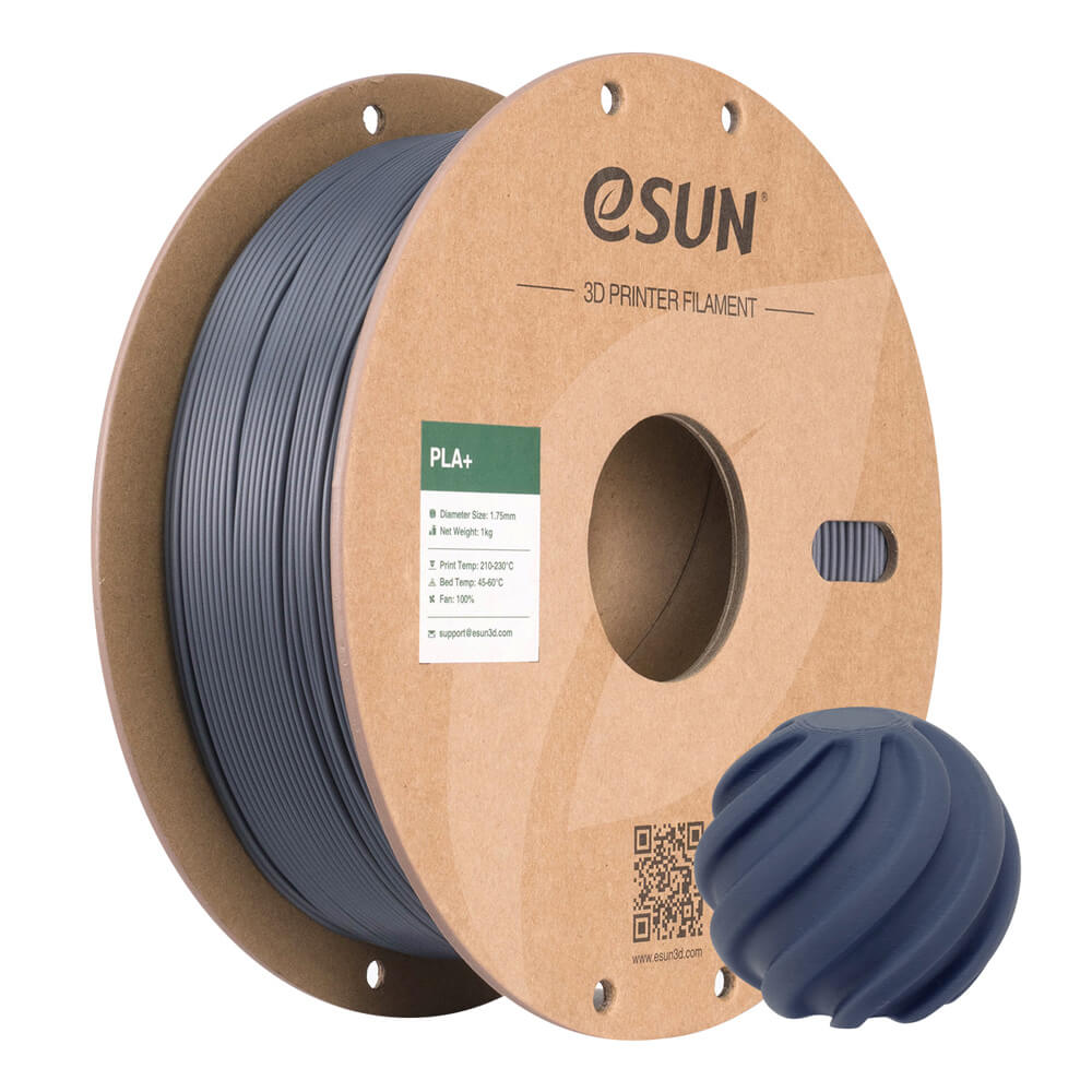 Filamento eSUN PLA+ 1.75mm 1kg — Gris
