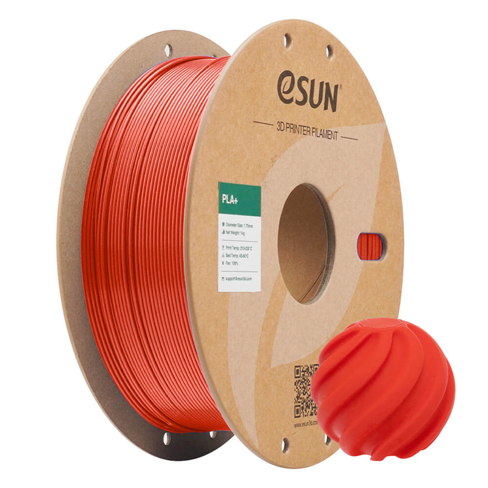 Filamento eSUN PLA+ 1.75mm 1kg — Rojo