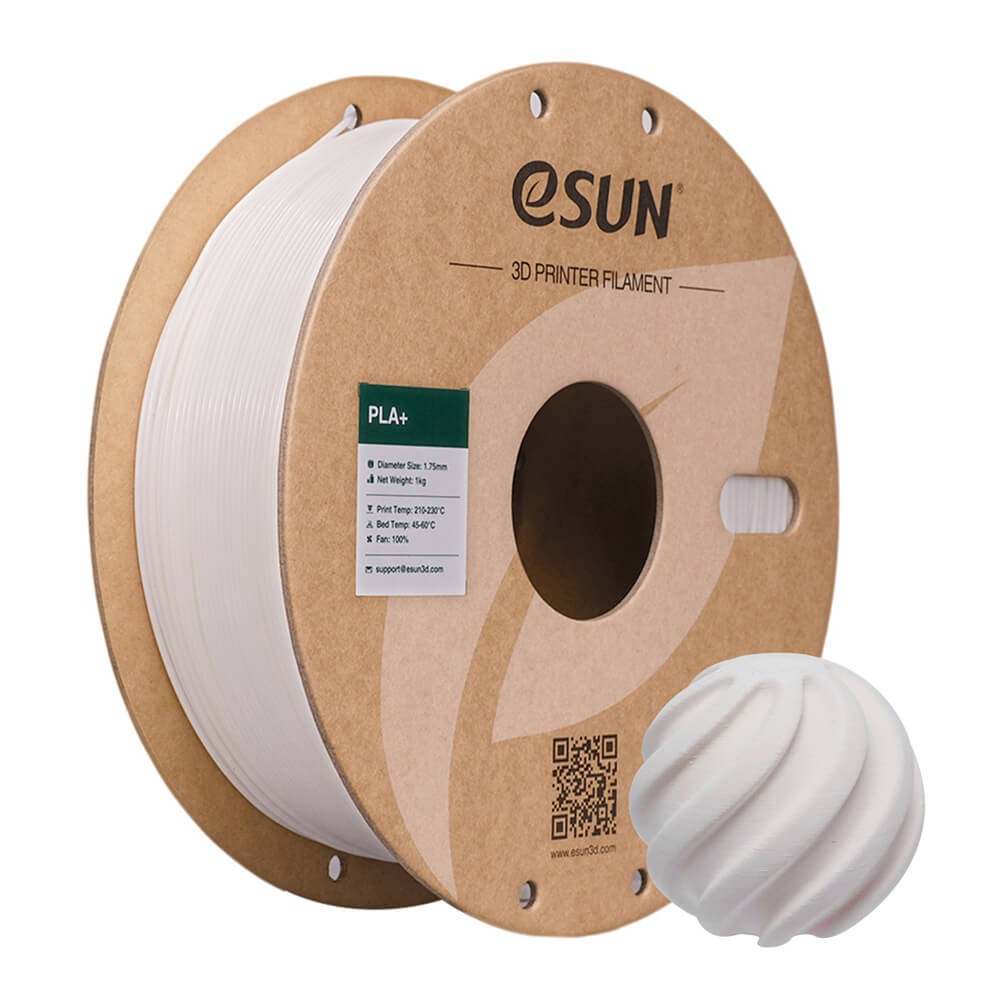 Filamento eSUN PLA+ 1.75mm 1kg — Blanco