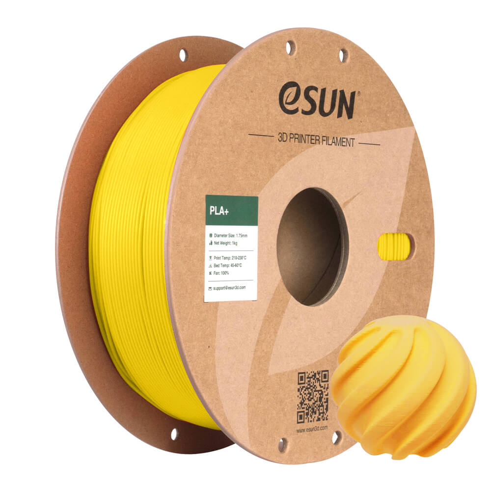 Filamento eSUN PLA+ 1.75mm 1kg — Amarillo