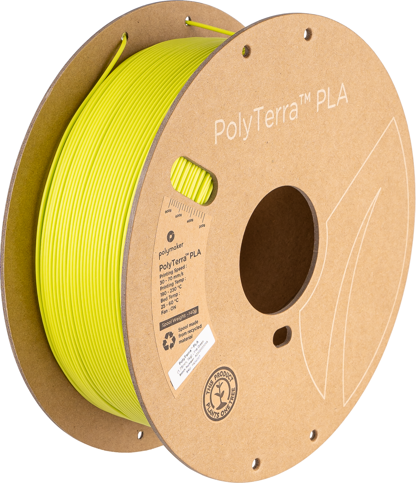 Filamento Polymaker PolyTerra PLA 1.75mm 1kg