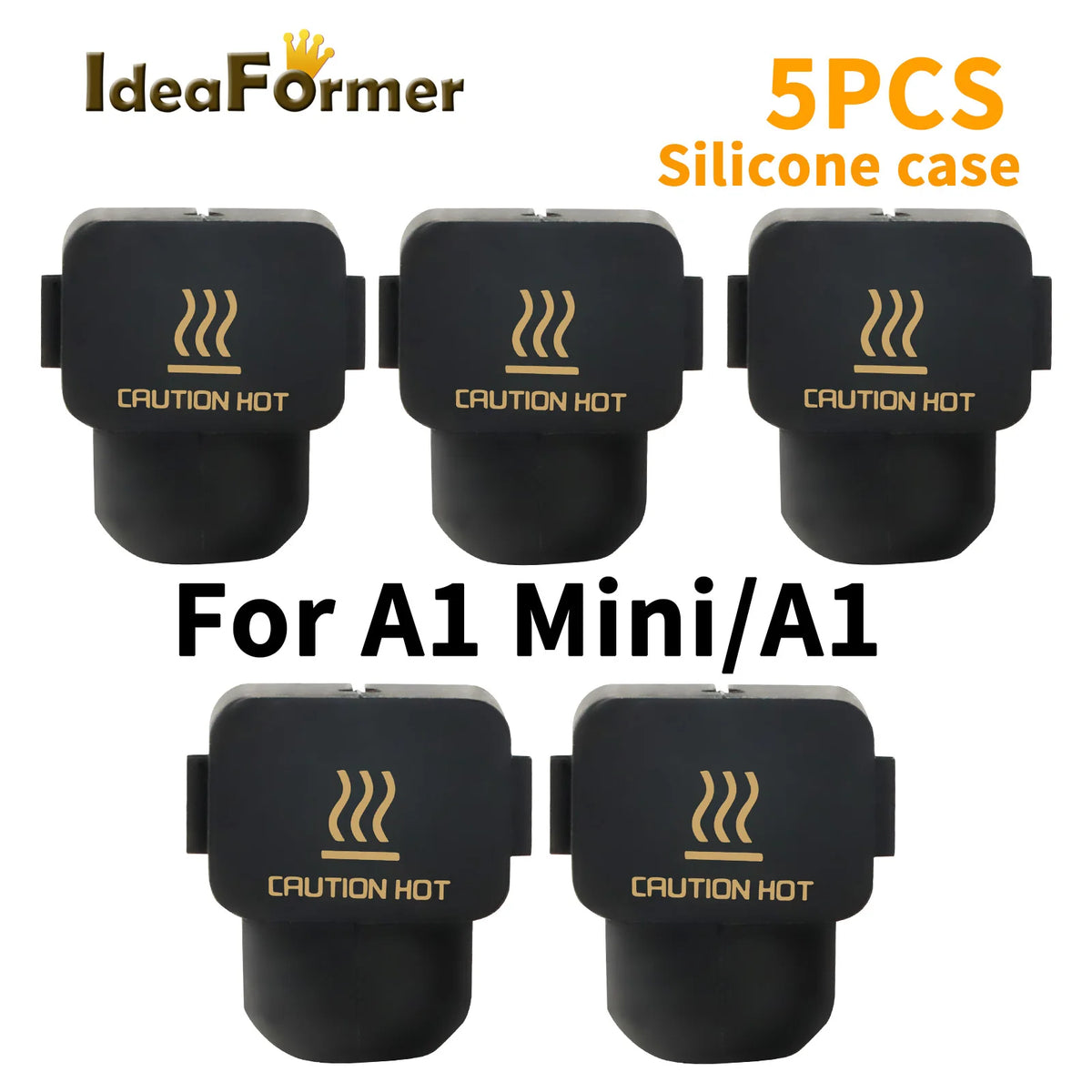 Calcetines de silicona para hotend Bambu Lab A1 (pack 5 unidades)