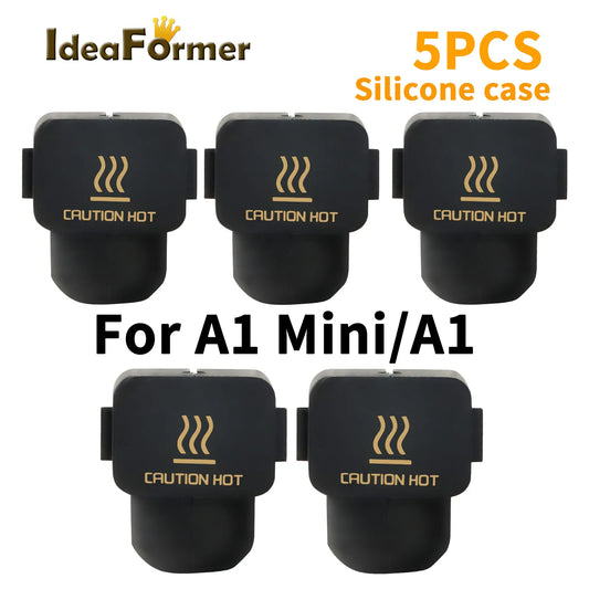 Calcetines de silicona para hotend Bambu Lab A1 (pack 5 unidades)